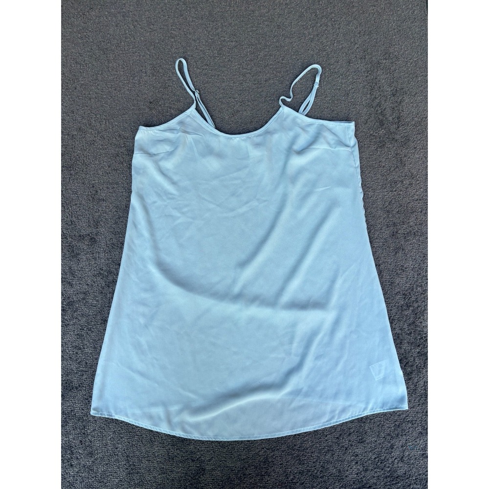Knox Rose Camisole Top Women's Large Blue 100% Cotton Adjustable‎ Strap Pullover